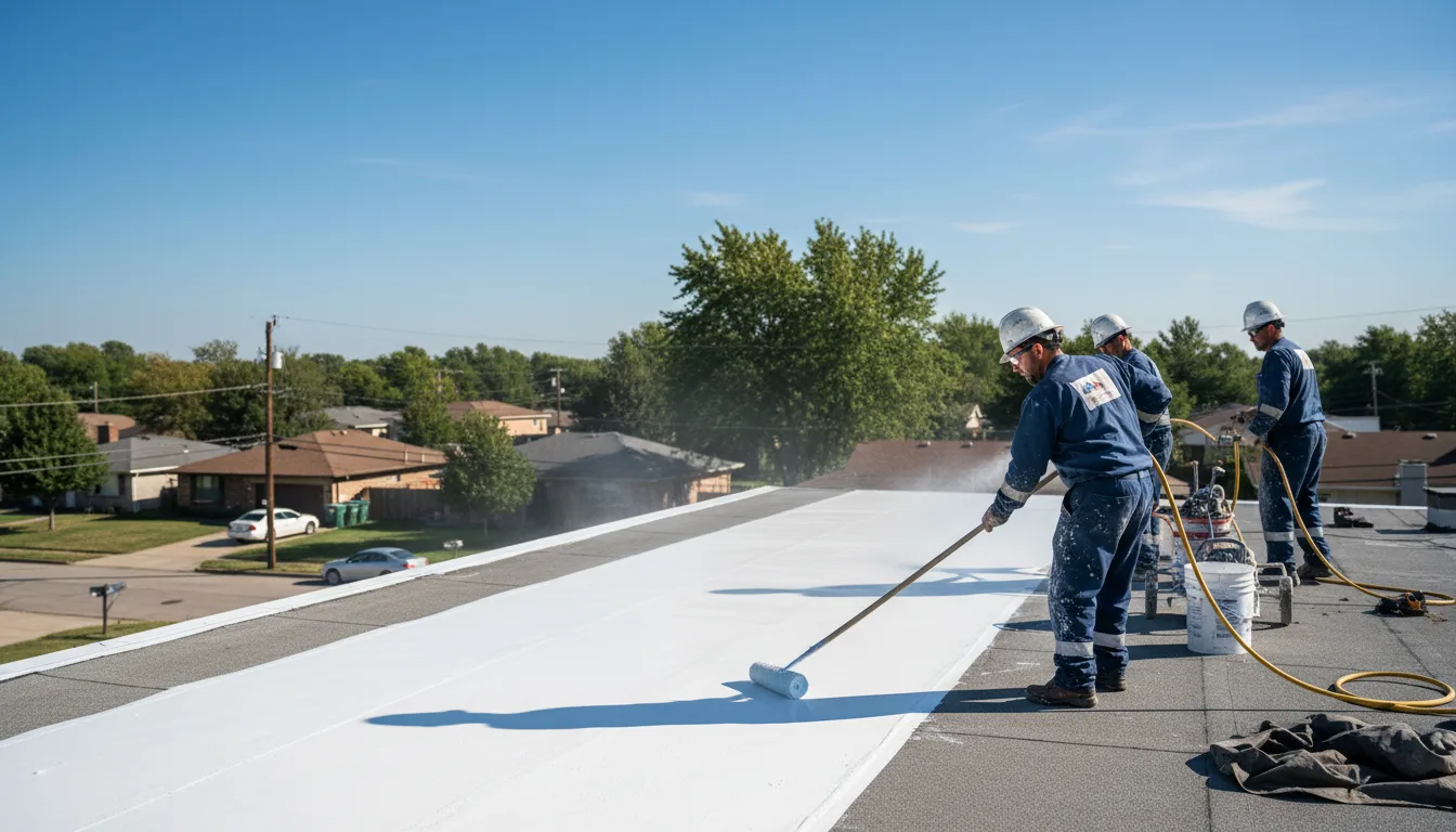 Commercial roof coating in Kendall, NY near me